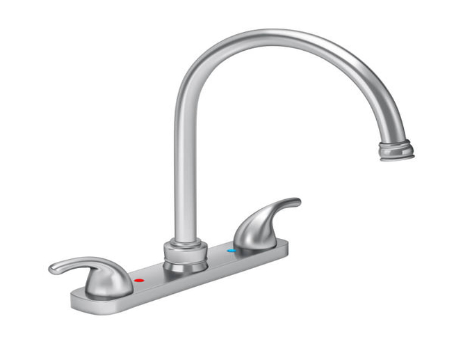 Double-handle faucets